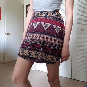 NWOT print skirt